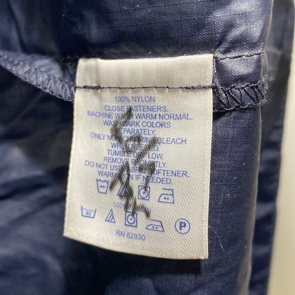 LANDS’ End Youth Rain Shell Windbreaker Size 10-12 🌟 - Picture 6 of 9